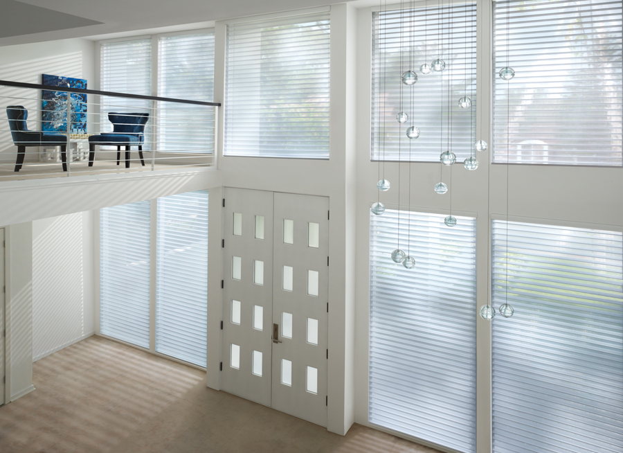 White entryway nantucket sheer shades Hunter Douglas San Antonio 78249