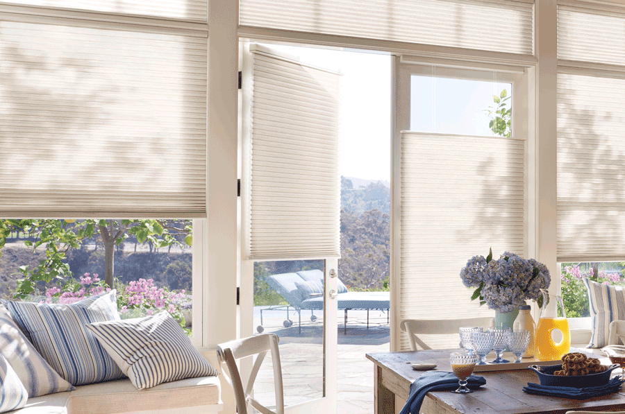 summer ready home with french door blinds