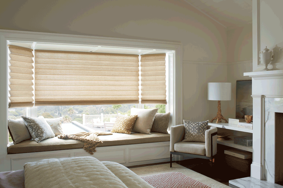 Hunter Douglas custom roman shades for your new home Central TX