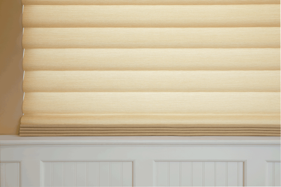 Hunter Douglas vignette modern roman shades for energy efficiency and light control