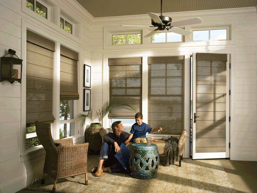 San Antonio window treatments for glass doors that match the window shades