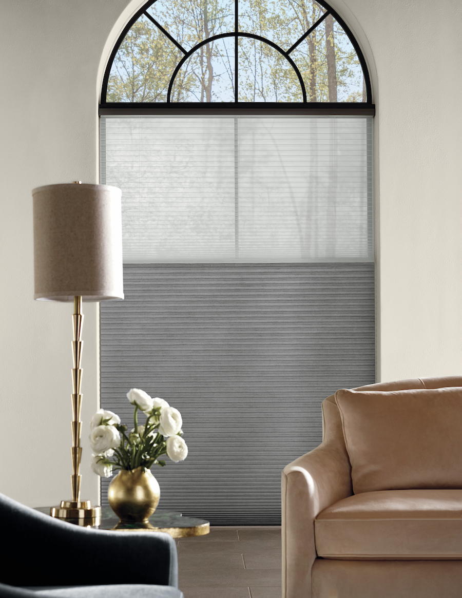 Cellular window shades by Hunter Douglas.