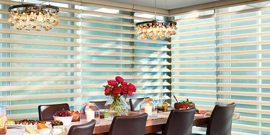 Rustic Chic Dining Room Window Treatments