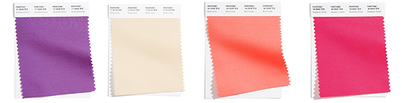 Pantone color trends 2021 fabric swatches