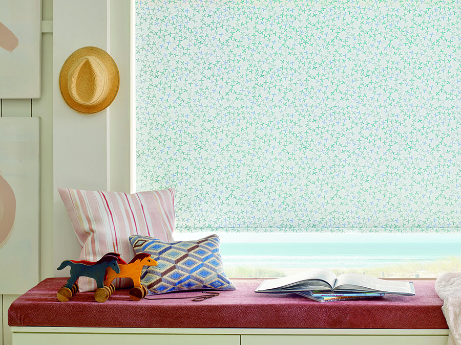 spring refresh patterned roller shade in San Antonio, TX