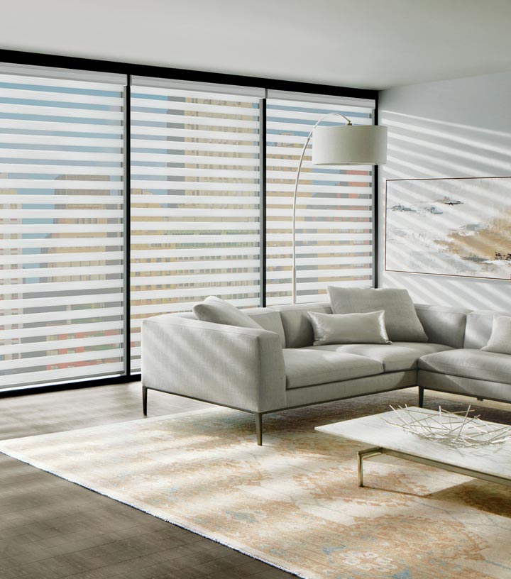 white floor to ceiling blinds in San Antonio TX