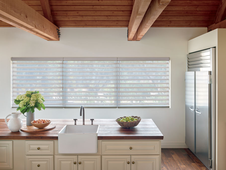 Silhouette shades compatible with wand motorization