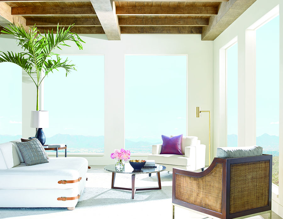 bare windows in Austin, TX home