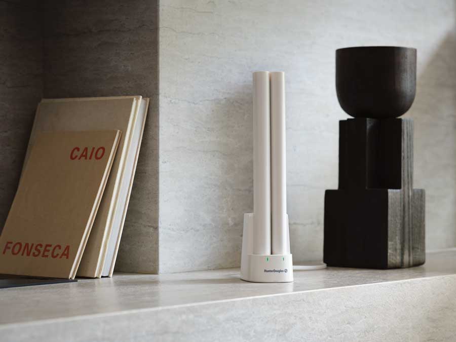 motorized rechargeable wand for automated blinds