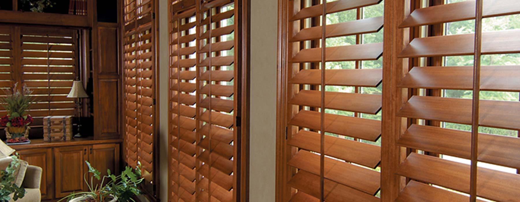 Texas-made real wood shutters in San Antonio home