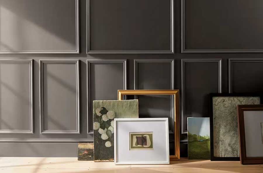 wall with benjamin moore silhouette color of the year 2026