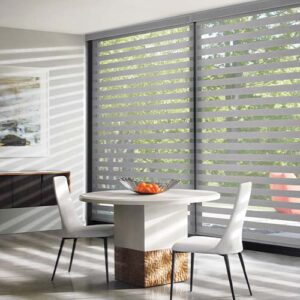large-windows-hunter-douglas-window-fashions-of-texas designer banded shades for large window solutions