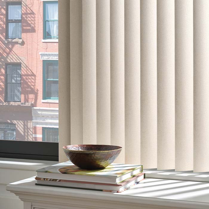 somner-vertical-window-coverings-hunter-douglas-window-fashions-of-texas custom vertical blinds providing light control on patio doors in San Antonio home